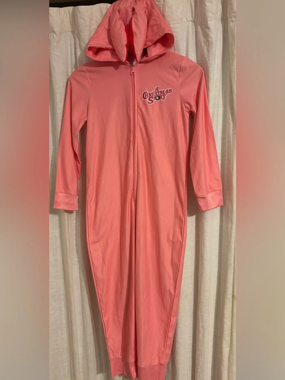 A Christmas Story Pajama Onesie Zip Up Size 7/8